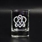 Polished square tot glass