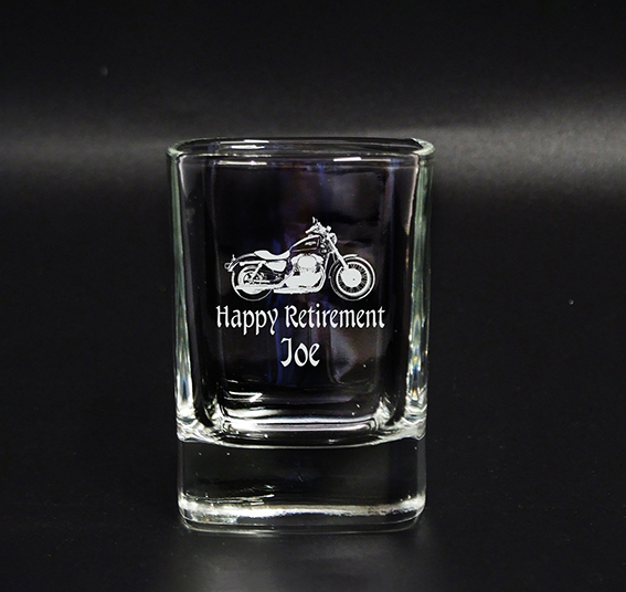 Polished Square Tot Glass