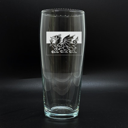 Pint Glass Wales