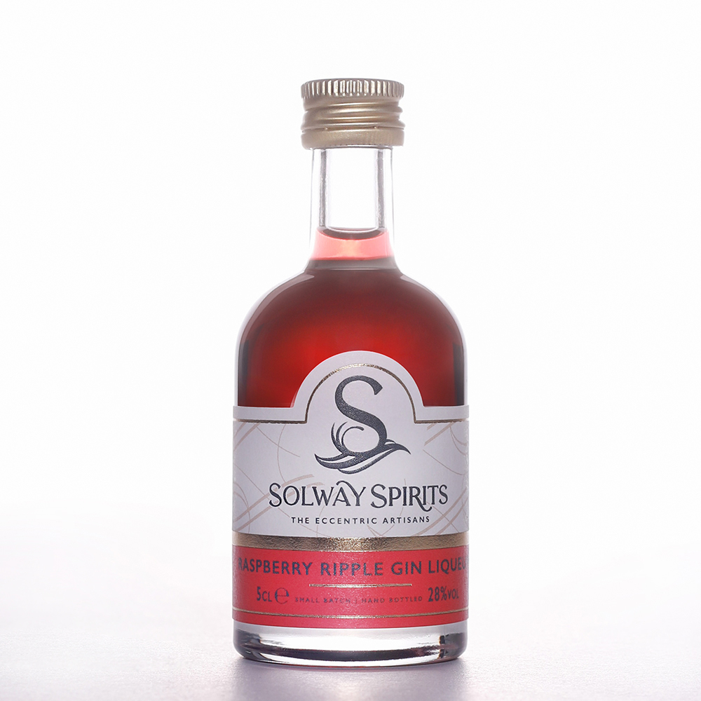 SOLWAY RASPBERRY RIPPLE GIN LIQUEUR 5CL