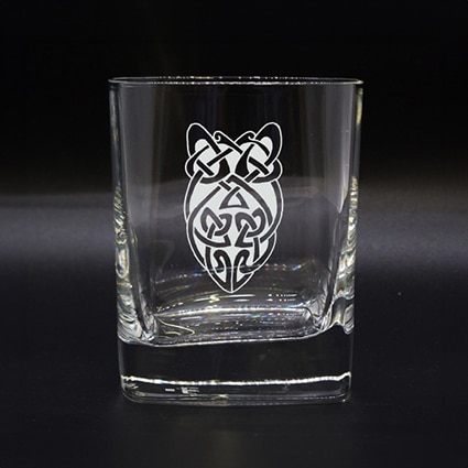 SQUARE SPIRIT GLASS CELTIC