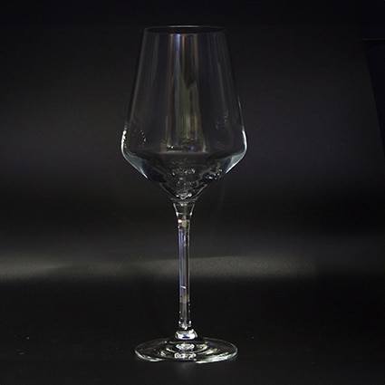 Polished wine glass blank