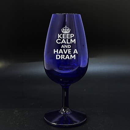 BLUE NOSING GLASS KEEP CALM