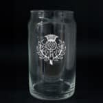 BEER CAN GLASS THISTLE