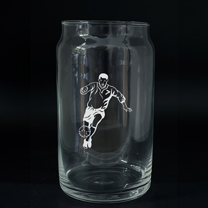 BEER CAN GLASS FOOTIE