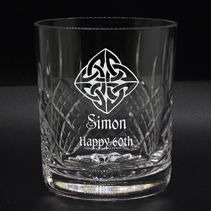 PREMIUM CRYSTAL SPIRIT GLASS CELTIC BESPOKE