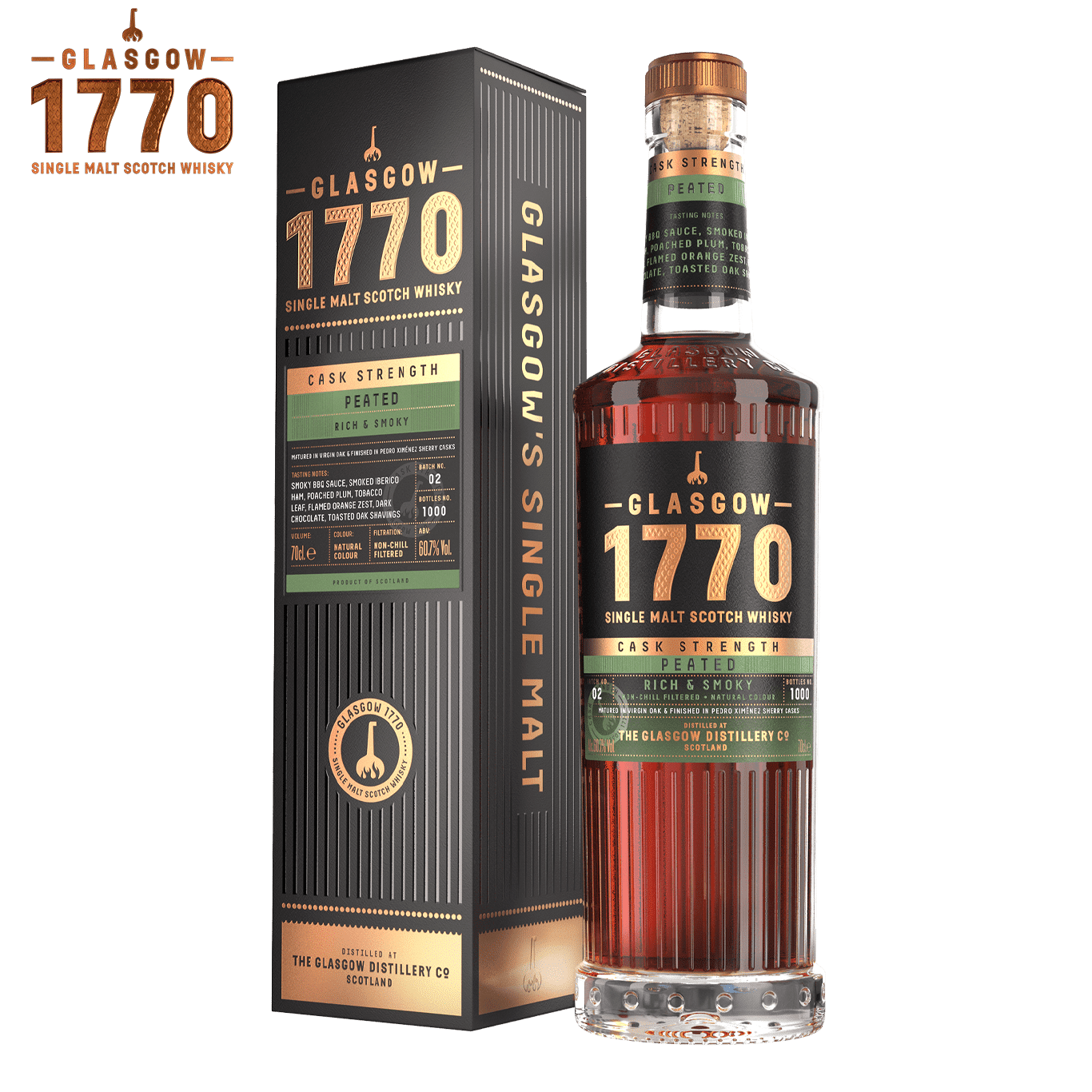 Glasgow 1770 Peated Cask Strength